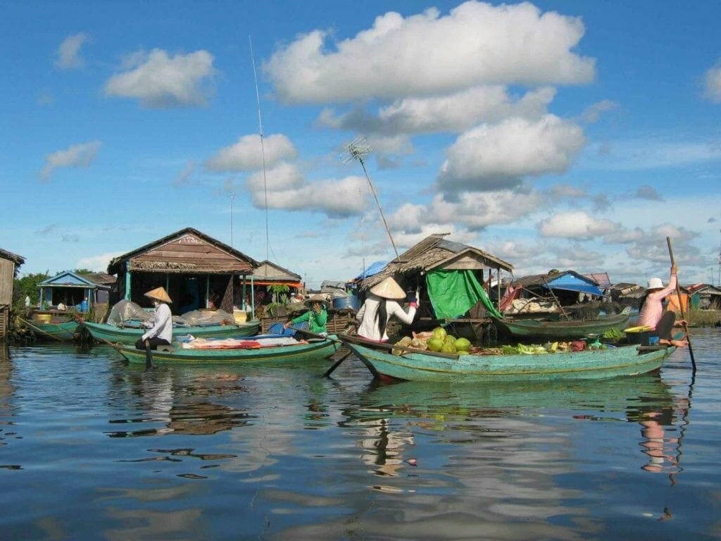 Kampong Luong Floating Village in Pursat Cambodia