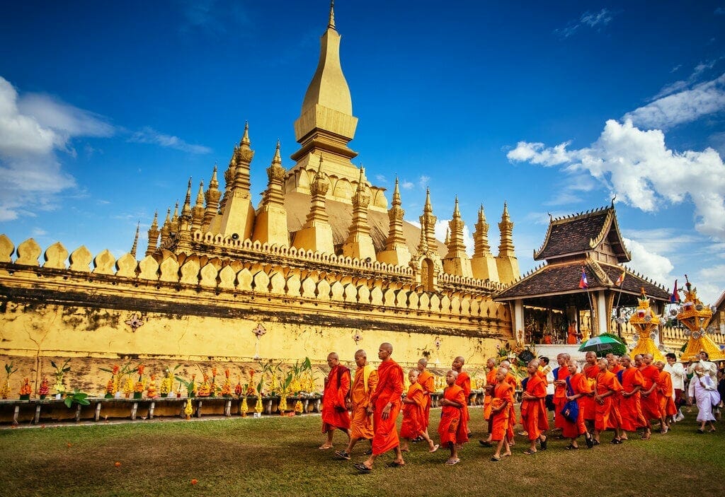 Laos Overland Tour from Vientiane via Vang Vieng to Luang Prabang